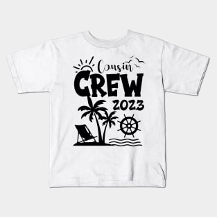 Cousin Crew 2023 Family Making Memories Together Kids T-Shirt